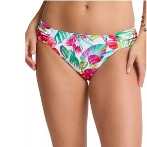 NWT Tommy Bahama Island Cays Fiesta Reversible Shirred Hipster Bikini Bottoms